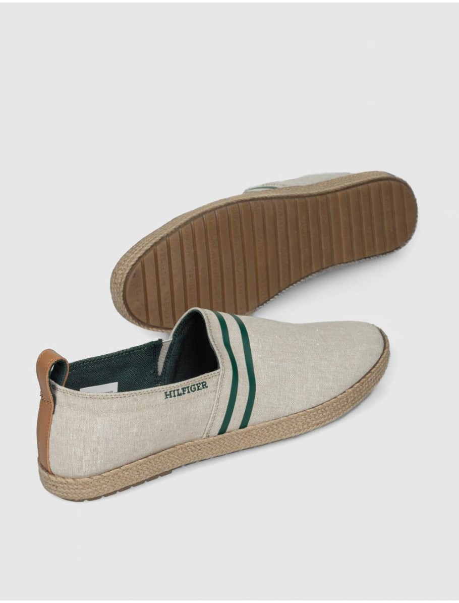 ALPARGATA TOMMY HILFIGER HILFIGER ESPADRILLE C CHAMBRAY BEIG