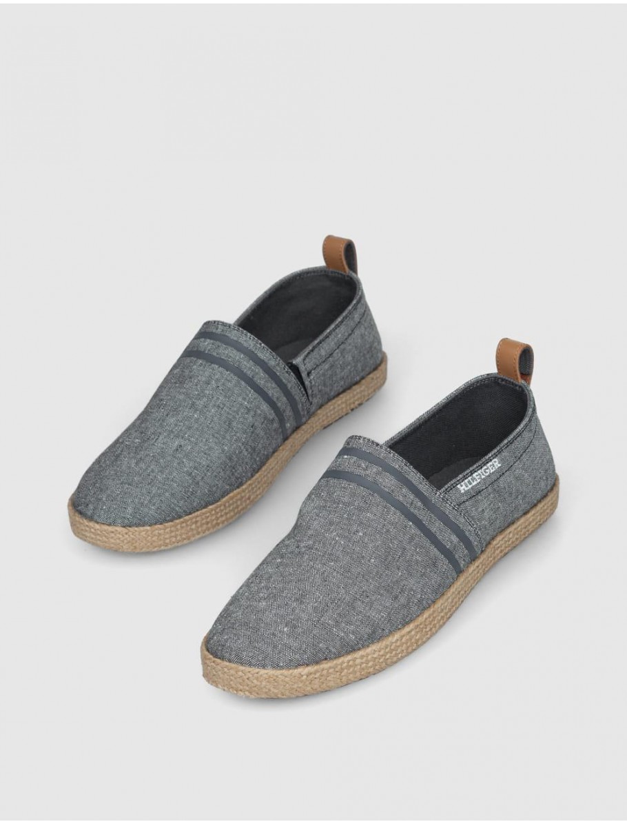 ALPARGATA TOMMY HILFIGER HILFIGER ESPADRILLE C CHAMBRAY GRIS