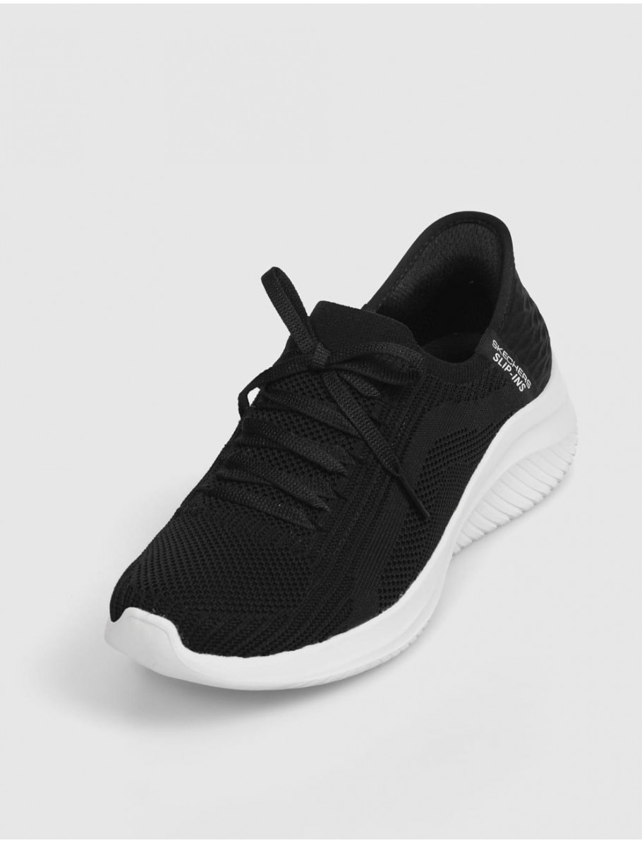ZAPATILLA SKECHERS SLIP INS ULTRA FLEX 30 BRILLIANT NEGRO