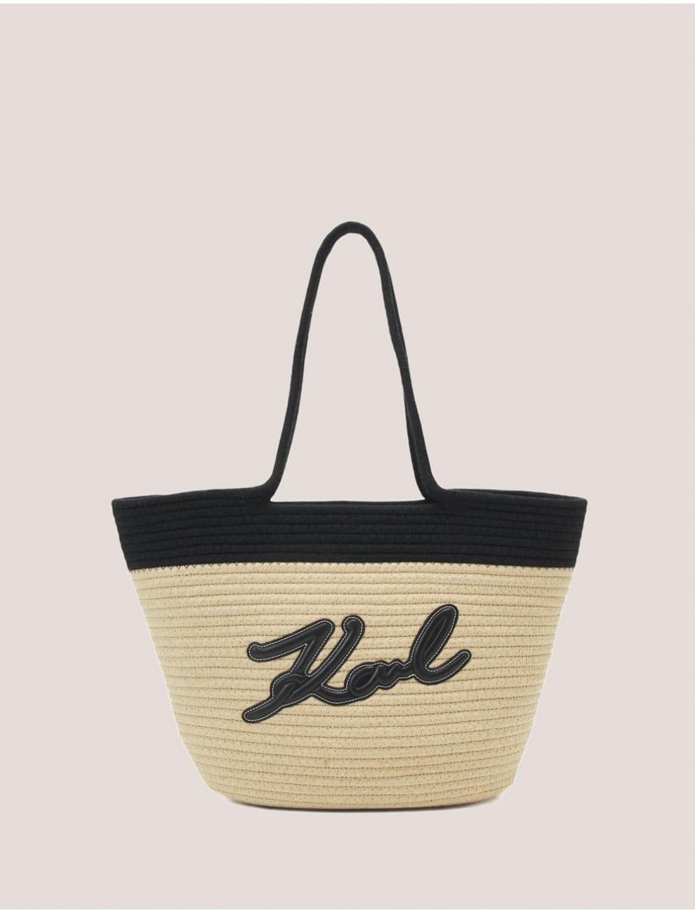 BOLSO MUJER KARL LAGERFELD K SIGNATURE BEACH BASKET NEGRO