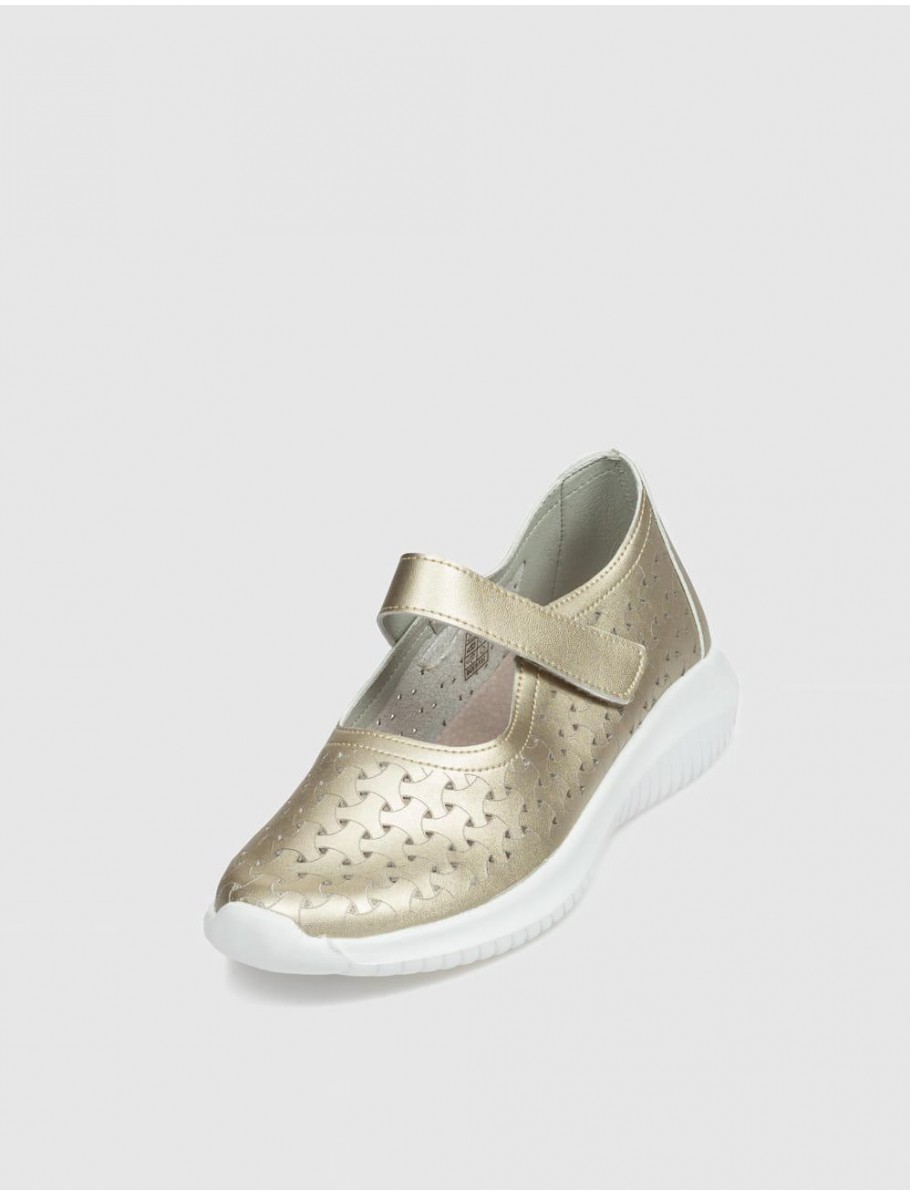 ZAPATO ECOLIGEROS ISA ORO