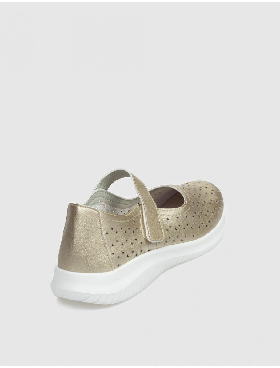 ZAPATO ECOLIGEROS ISA ORO