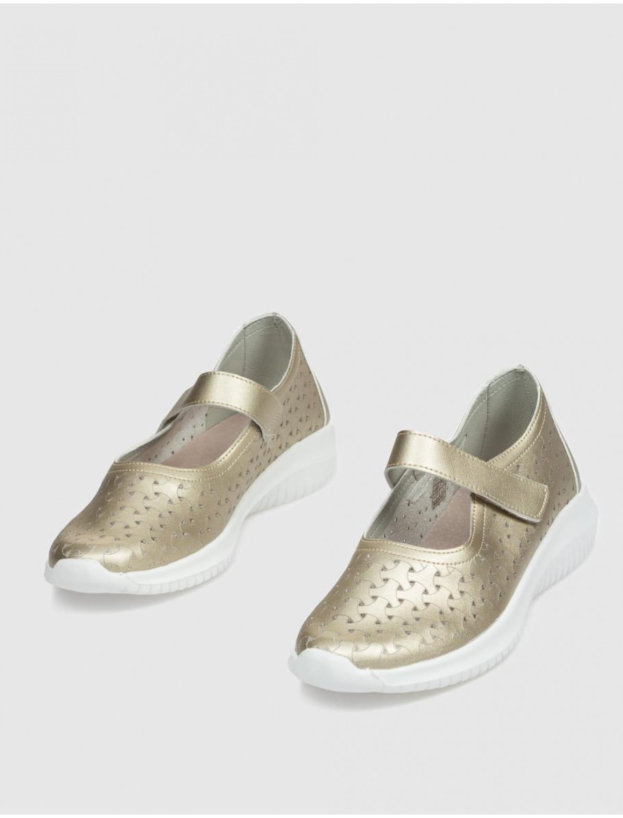 ZAPATO ECOLIGEROS ISA ORO