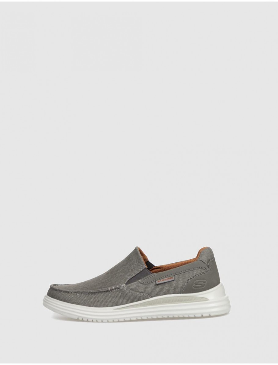 SLIPPER SKECHERS PROVEN SUTTNER TAUPE