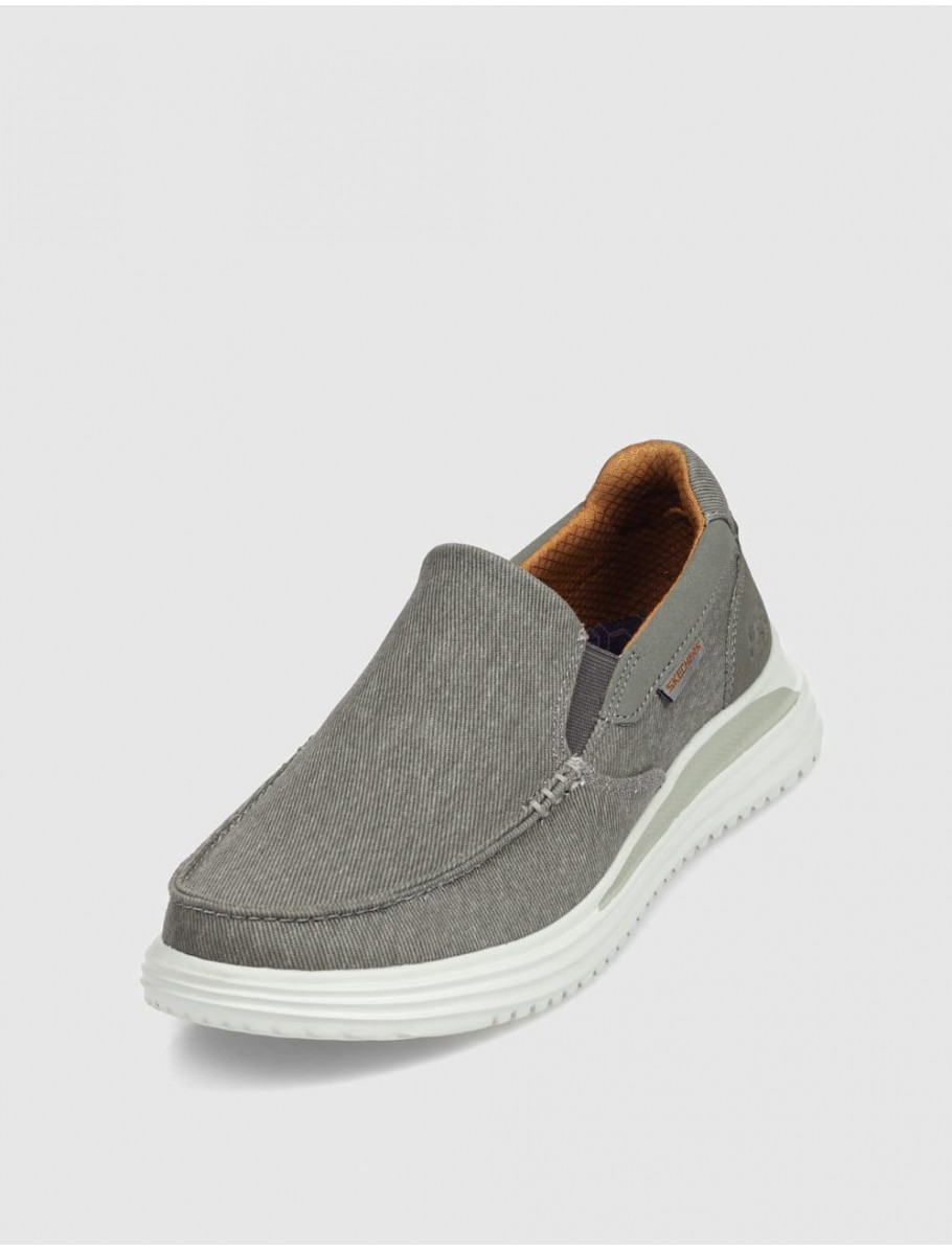 SLIPPER SKECHERS PROVEN SUTTNER TAUPE