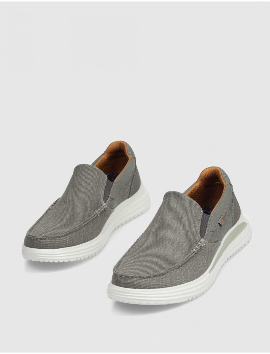 SLIPPER SKECHERS PROVEN SUTTNER TAUPE