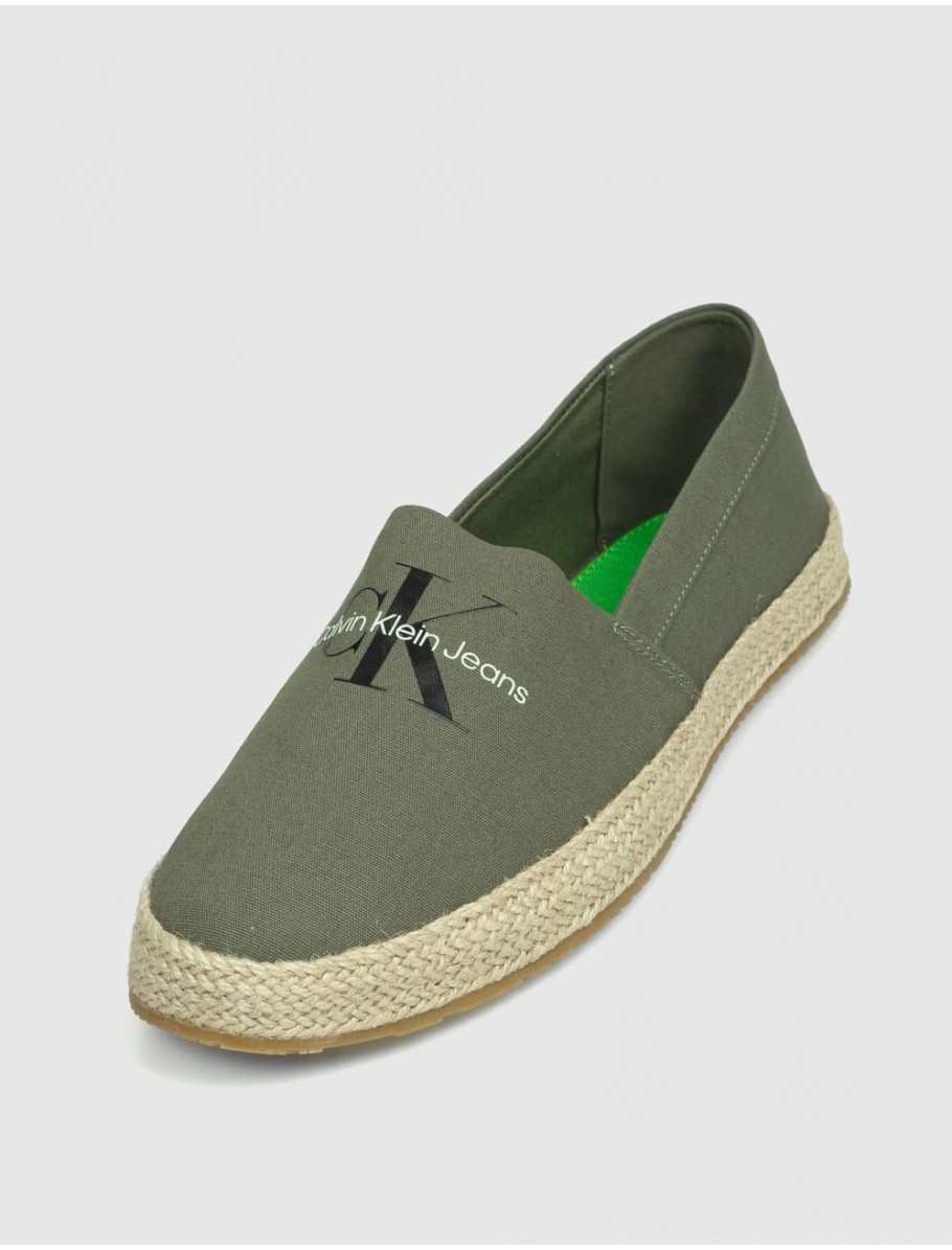 ALPARGATA CALVIN KLEIN ESPADRILLE SLIPON ML VERDE