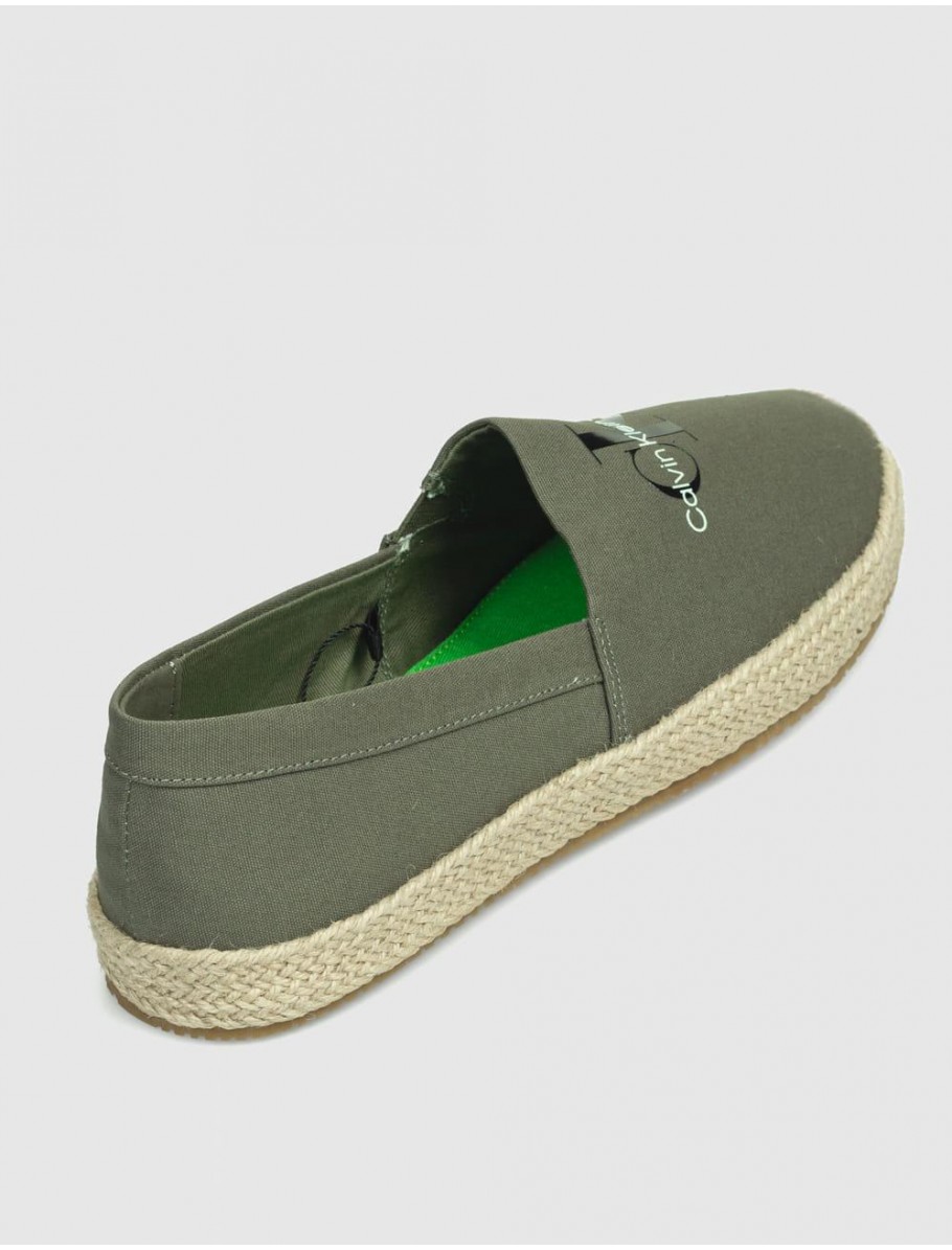 ALPARGATA CALVIN KLEIN ESPADRILLE SLIPON ML VERDE