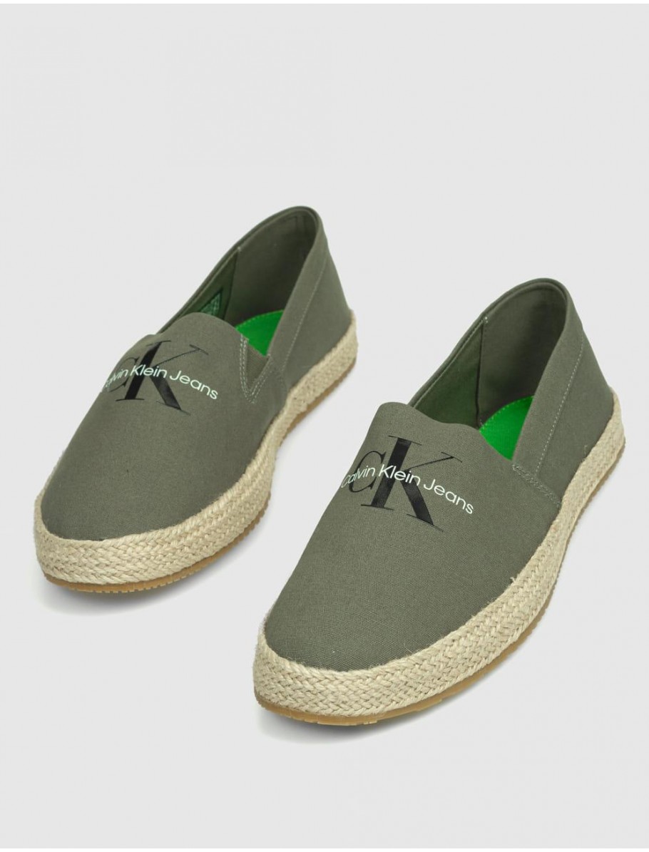 ALPARGATA CALVIN KLEIN ESPADRILLE SLIPON ML VERDE
