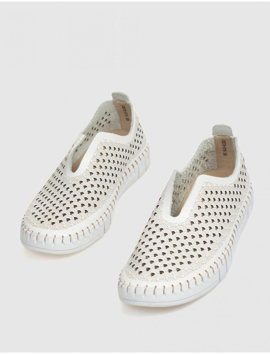 ZAPATILLA THE HAPPY MONK CRETA 016 BLANCO