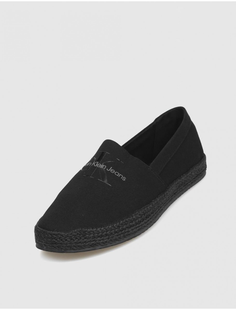 ALPARGATA CALVIN KLEIN ESPADRILLE SLIPON ML NEGRO