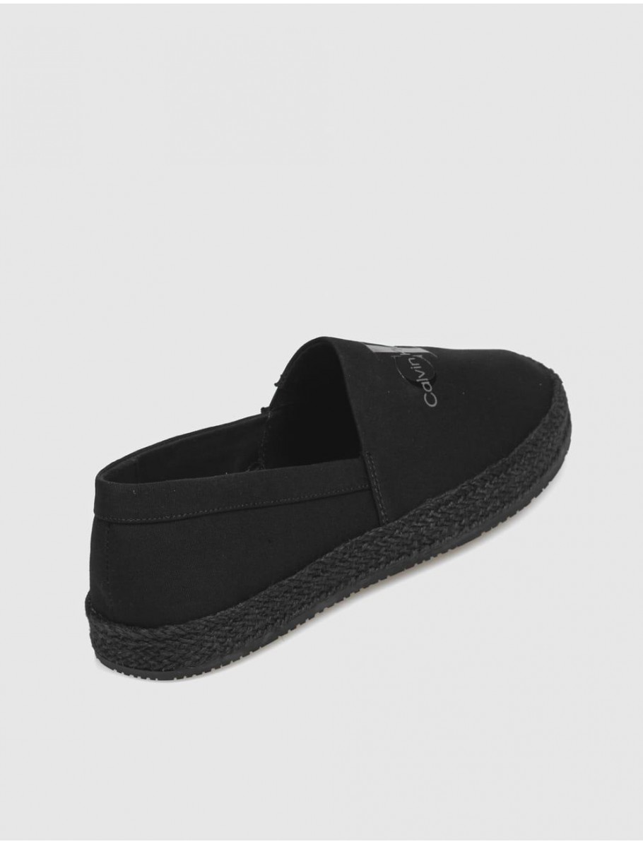 ALPARGATA CALVIN KLEIN ESPADRILLE SLIPON ML NEGRO