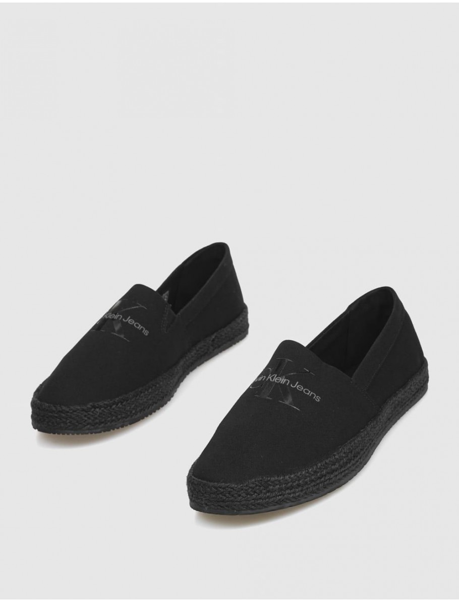 ALPARGATA CALVIN KLEIN ESPADRILLE SLIPON ML NEGRO