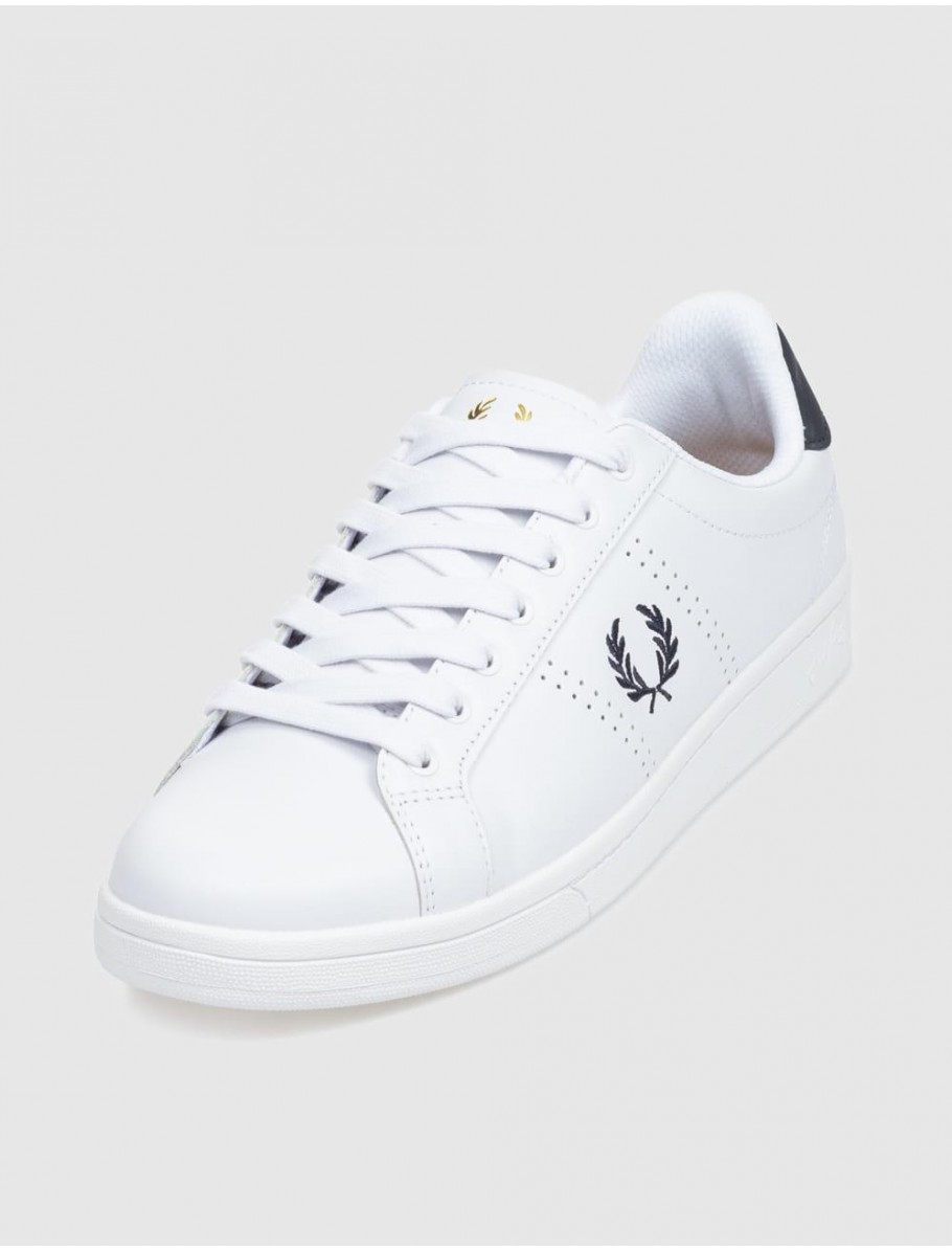 ZAPATILLA URBANA FRED PERRY B721 B6312 LEATHER BLANCO