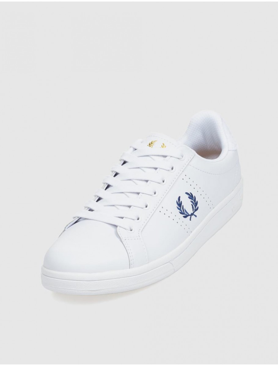 ZAPATILLA URBANA FRED PERRY B6333 B721 LEATHER TOWELLING BLANCO