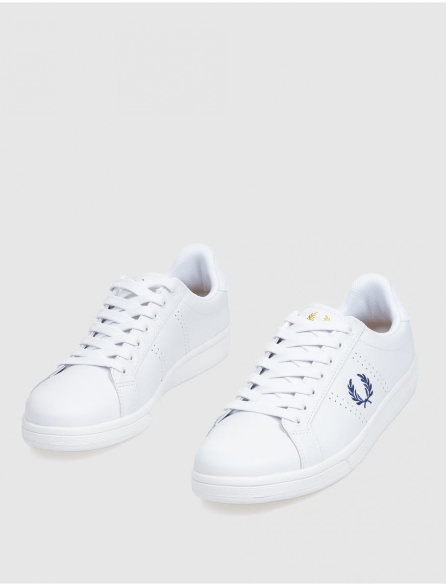 ZAPATILLA URBANA FRED PERRY B6333 B721 LEATHER TOWELLING BLANCO