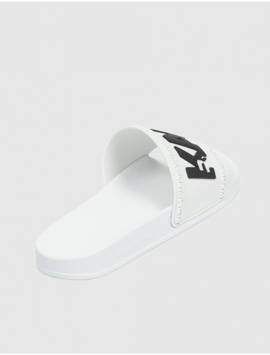CHANCLA KARL LAGERFELD KONDO KARL LOGO SLIDE BLANCO