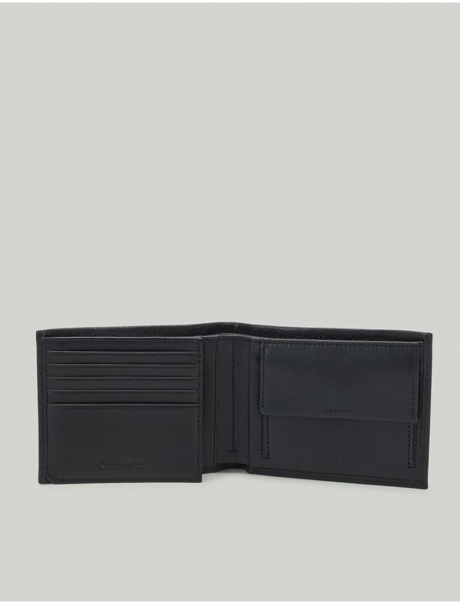 CARTERA CALVIN KLEIN WARMTH TRIFOLD 10CC W COIN L NEGRO