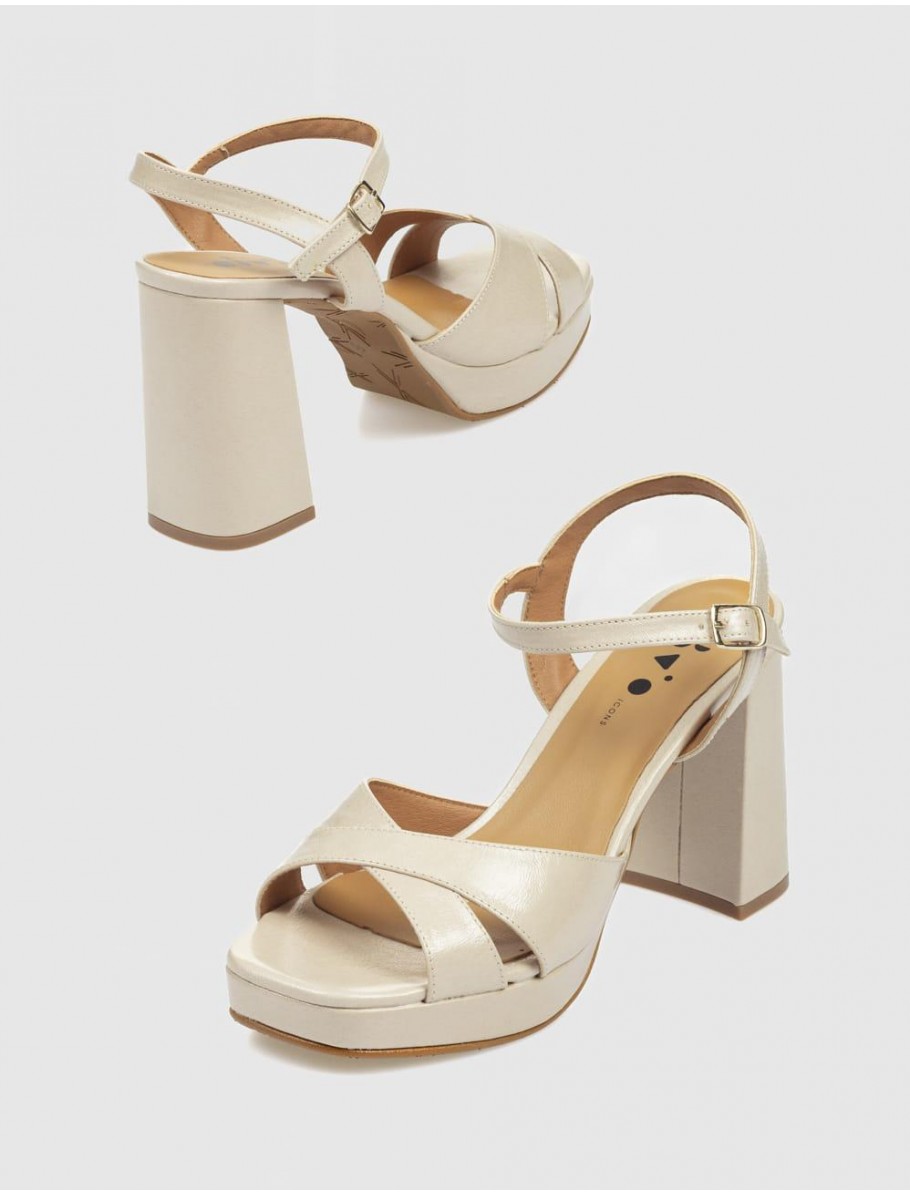 SANDALIA OBVIO SHOES LUZMA BEIG