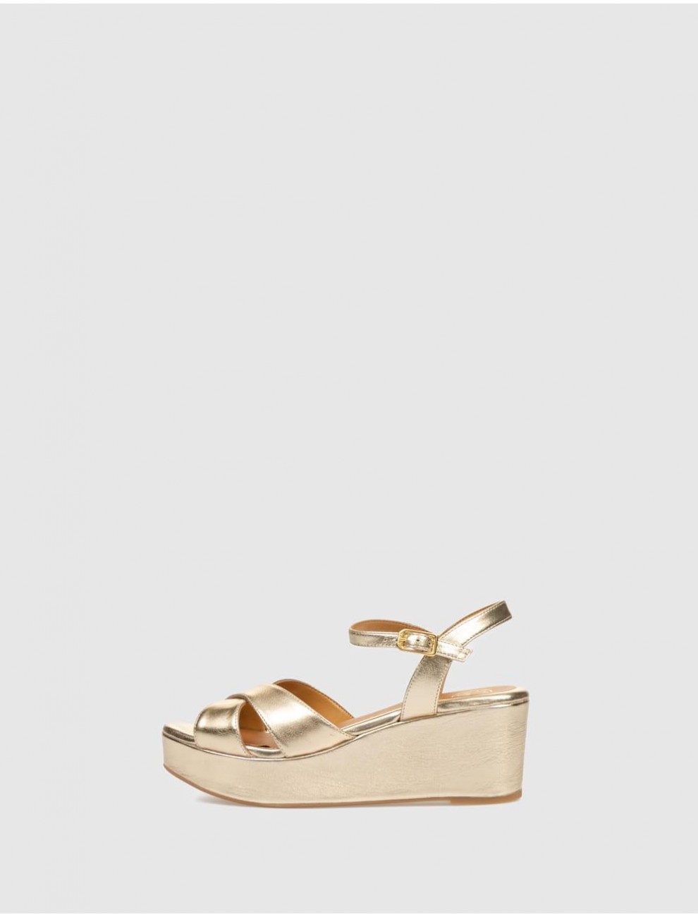 SANDALIA UNISA KRYSI PLATINO