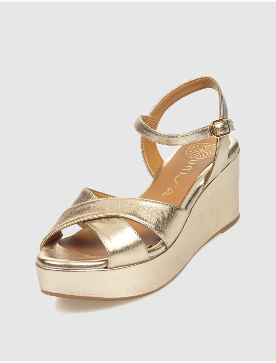 SANDALIA UNISA KRYSI PLATINO