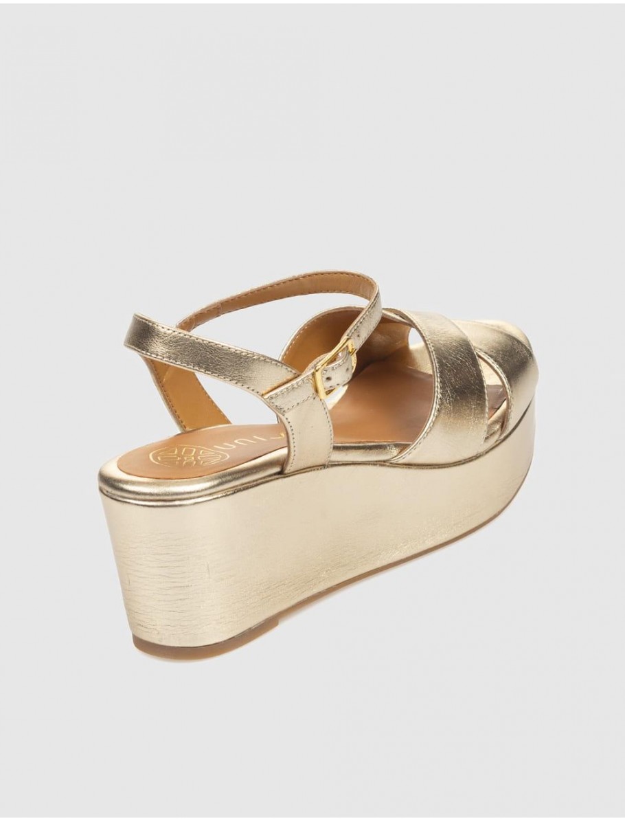 SANDALIA UNISA KRYSI PLATINO