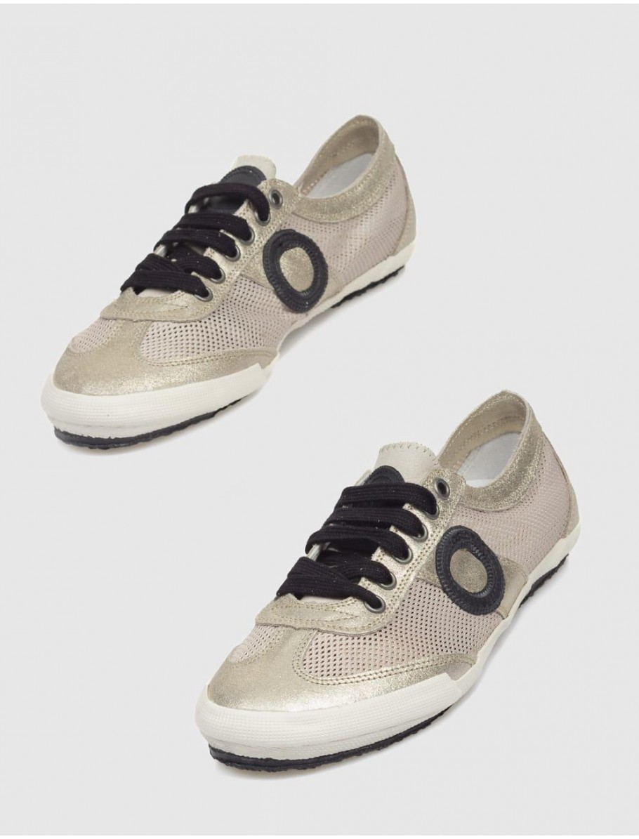ZAPATILLA URBANA ARO JOANETA PLATINO NEGRO