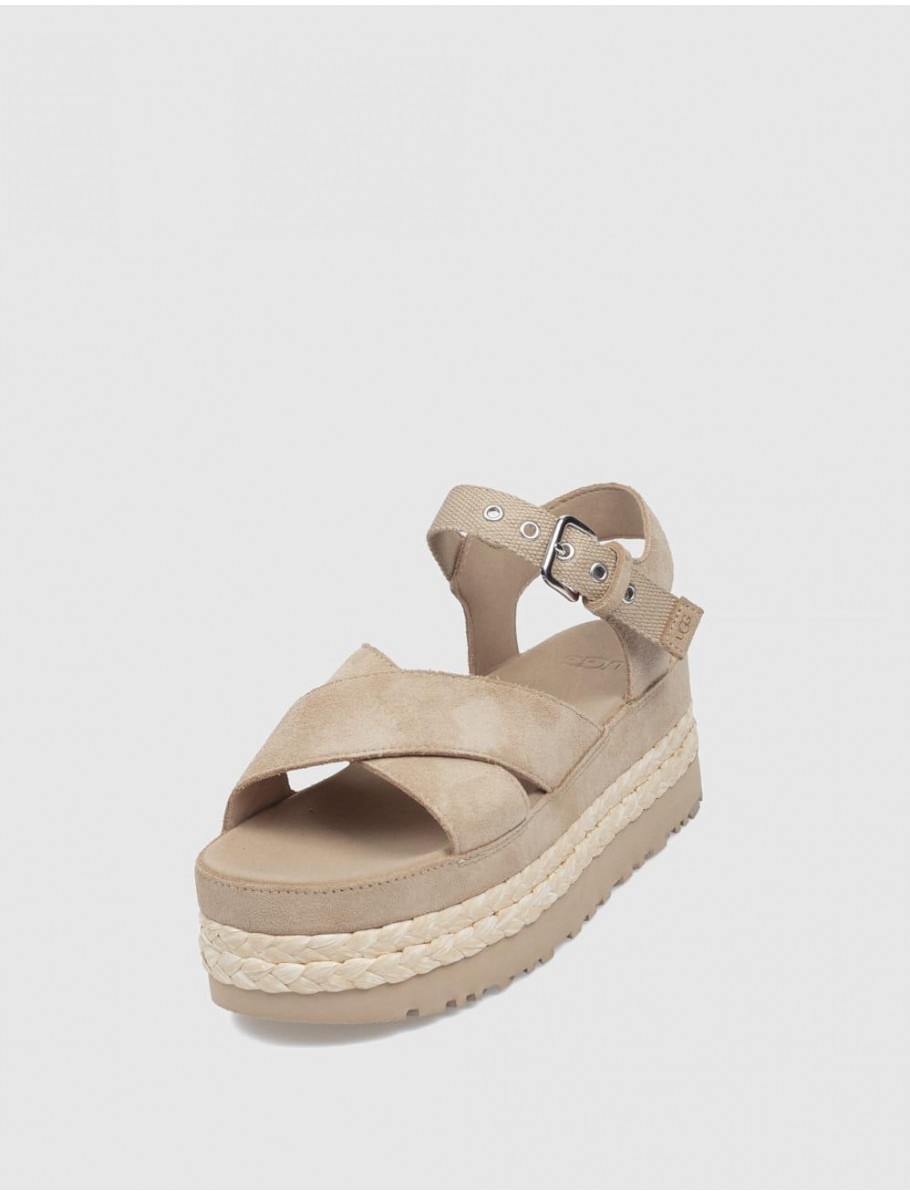 SANDALIA UGG AUBREY ANKLE TAUPE