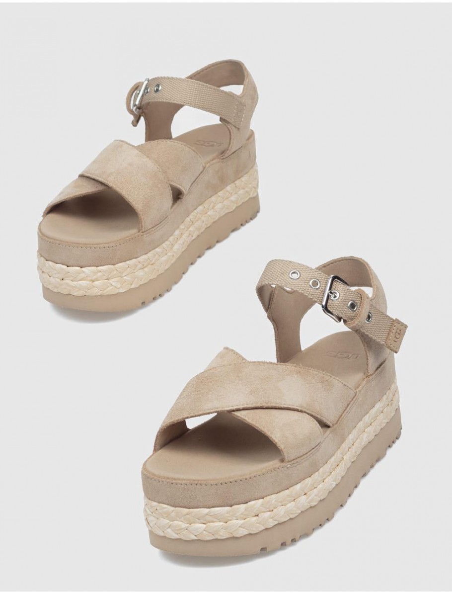 SANDALIA UGG AUBREY ANKLE TAUPE