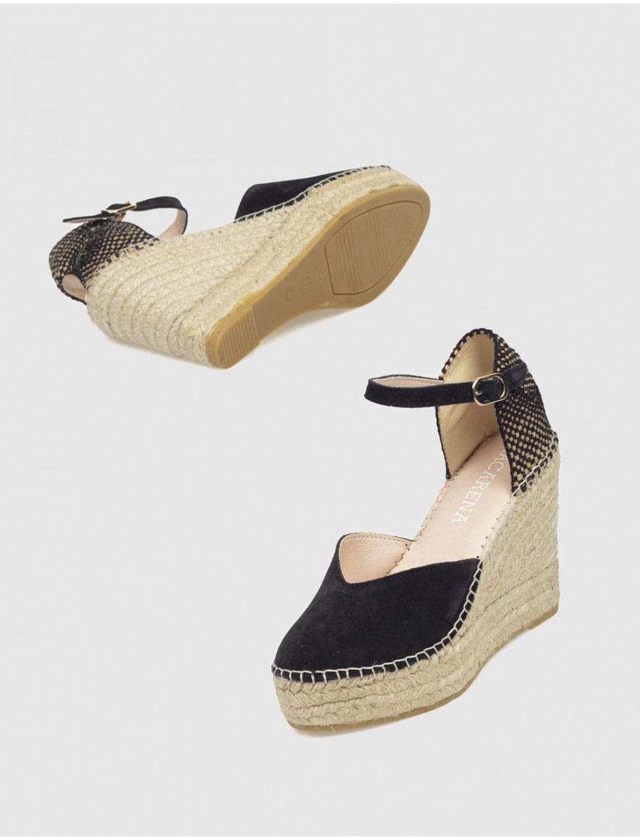 ALPARGATA MACARENA ALBA 6 NEGRO