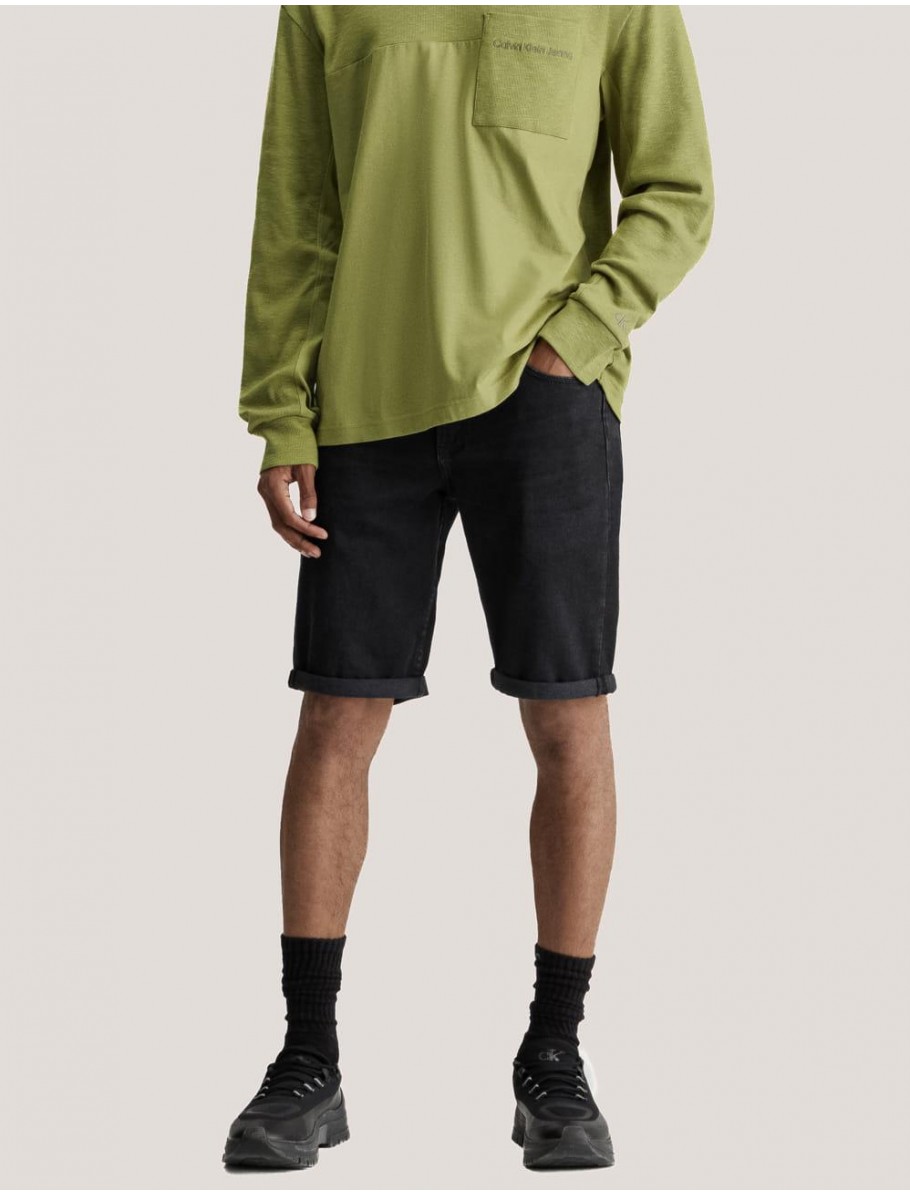 SHORT VAQUERO CALVIN KLEIN SLIM SHORT NEGRO