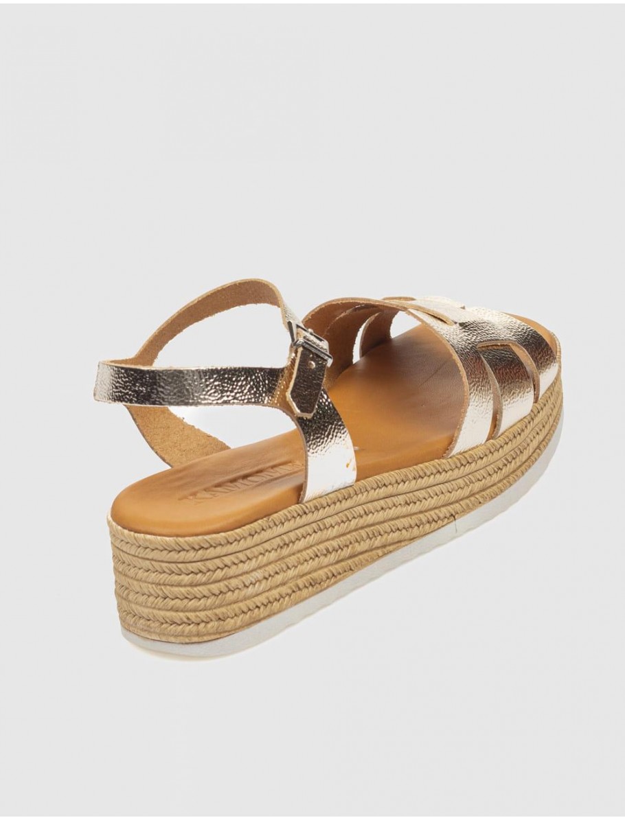 SANDALIA KAMOME ZIBAL PLATINO