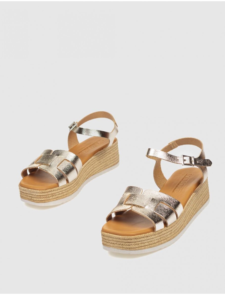 SANDALIA KAMOME ZIBAL PLATINO