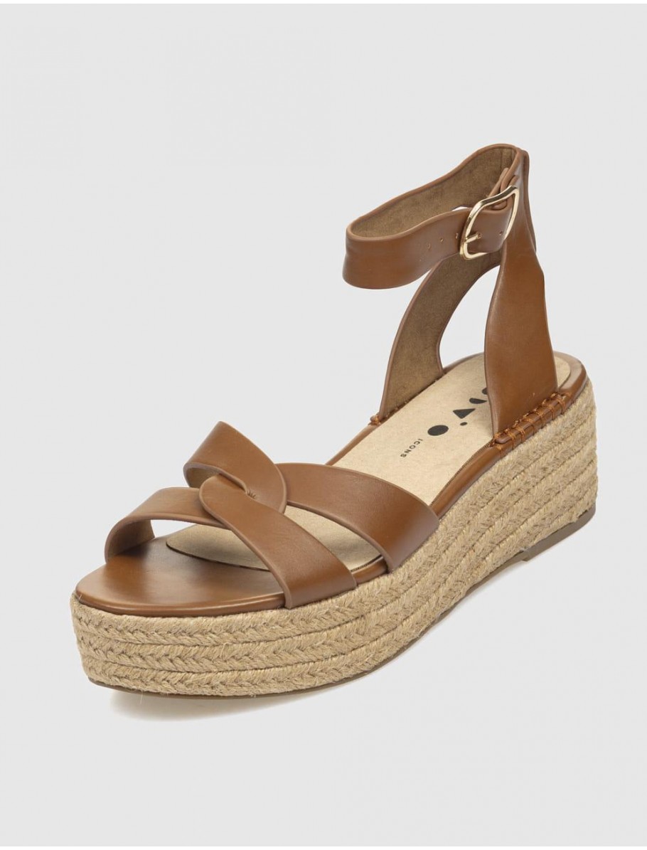 SANDALIA OBVIO SHOES ATLAS CUERO