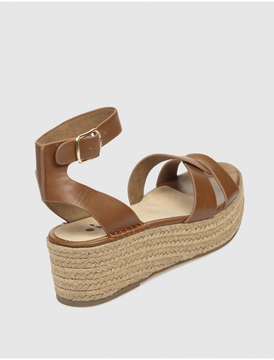 SANDALIA OBVIO SHOES ATLAS CUERO