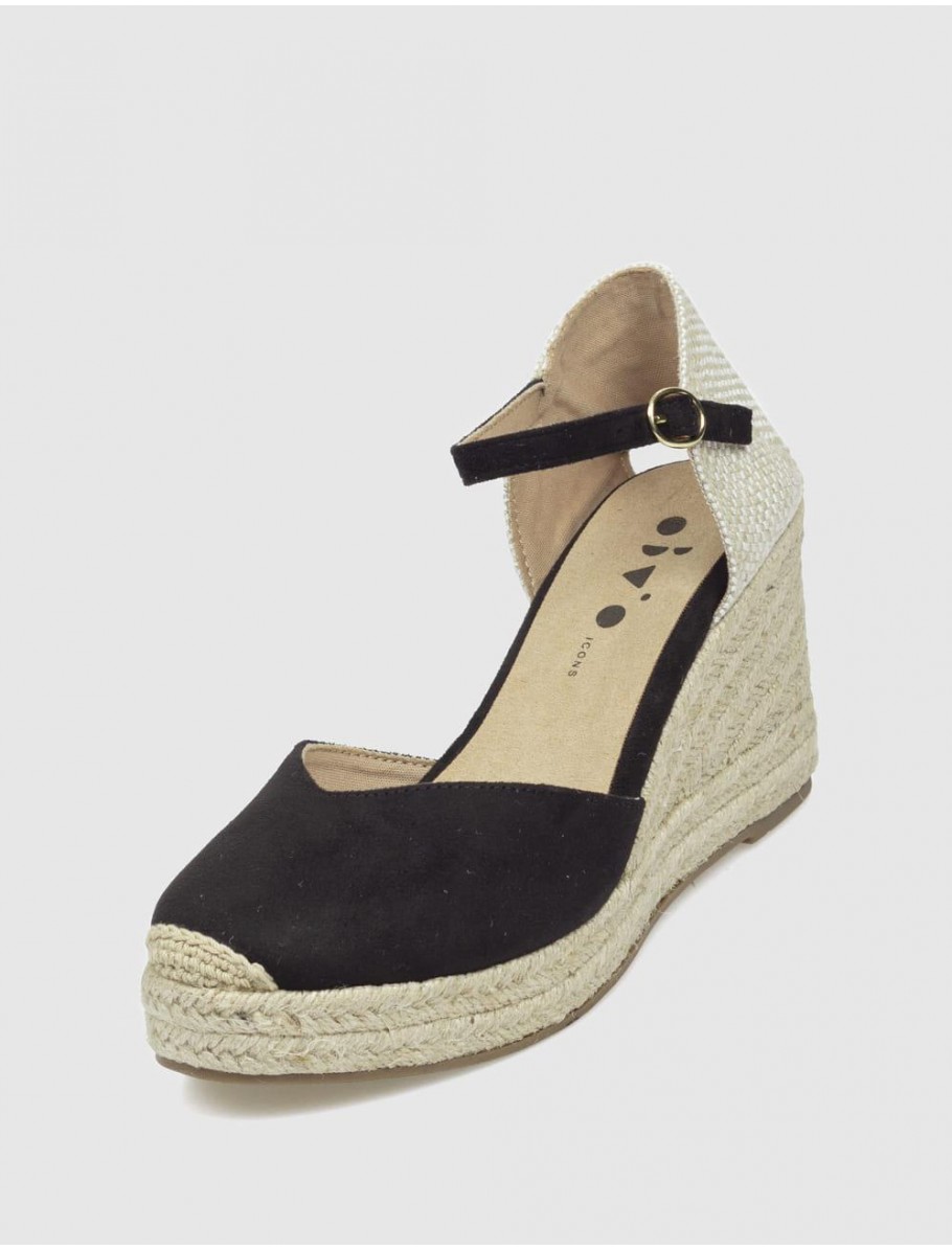 ALPARGATA OBVIO CHIARA NEGRO