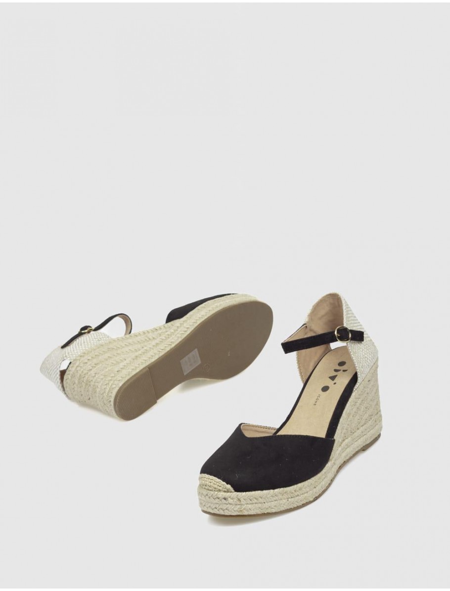 ALPARGATA OBVIO CHIARA NEGRO