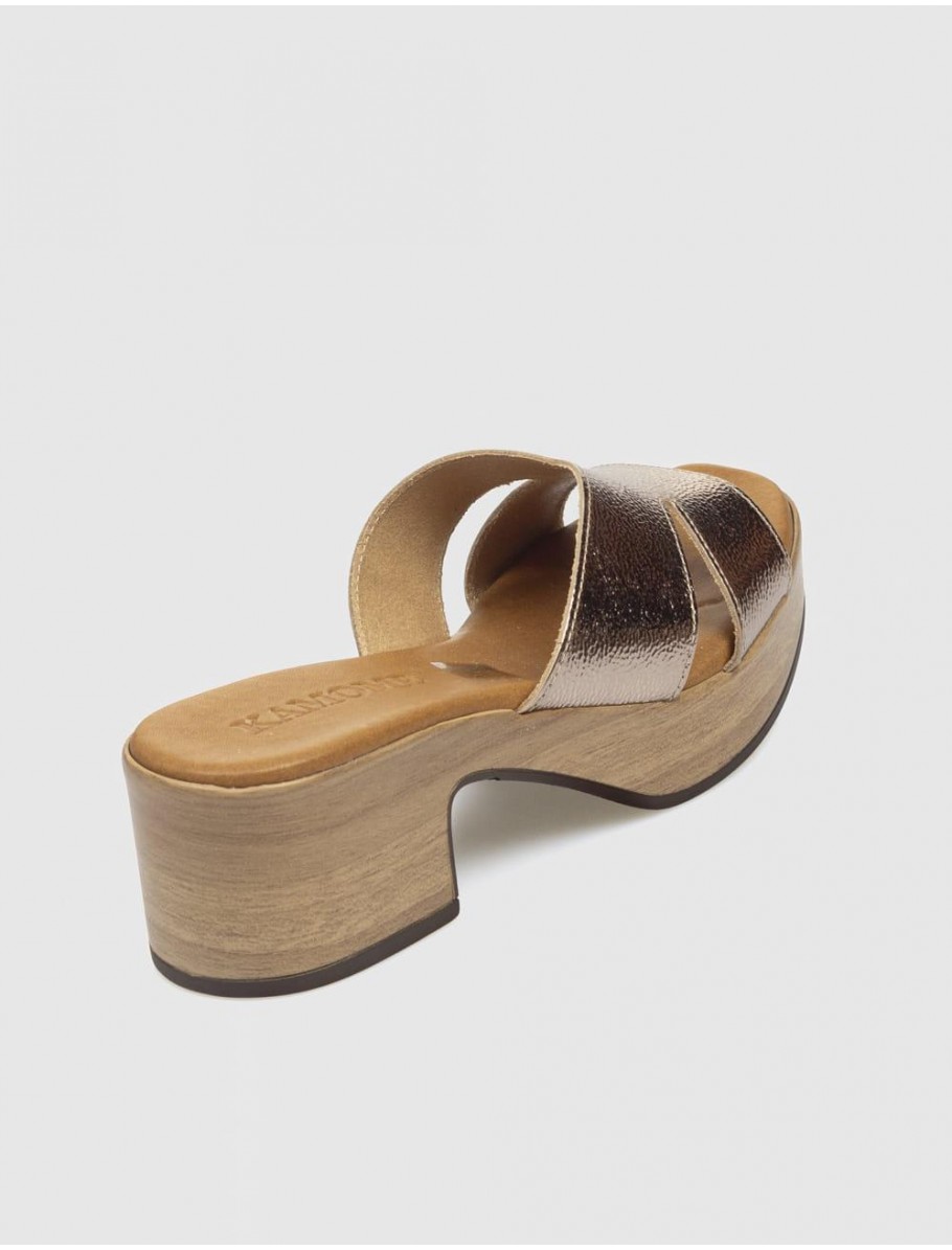 SANDALIA KAMOME LICH BRONCE