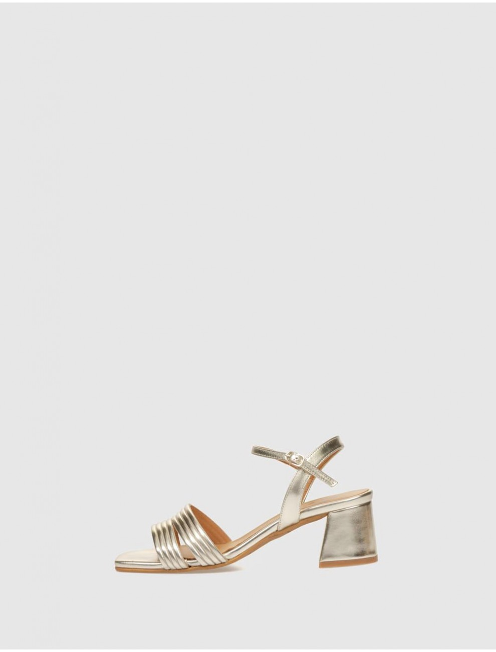 SANDALIA OBVIO SHOES LYRA PLATINO