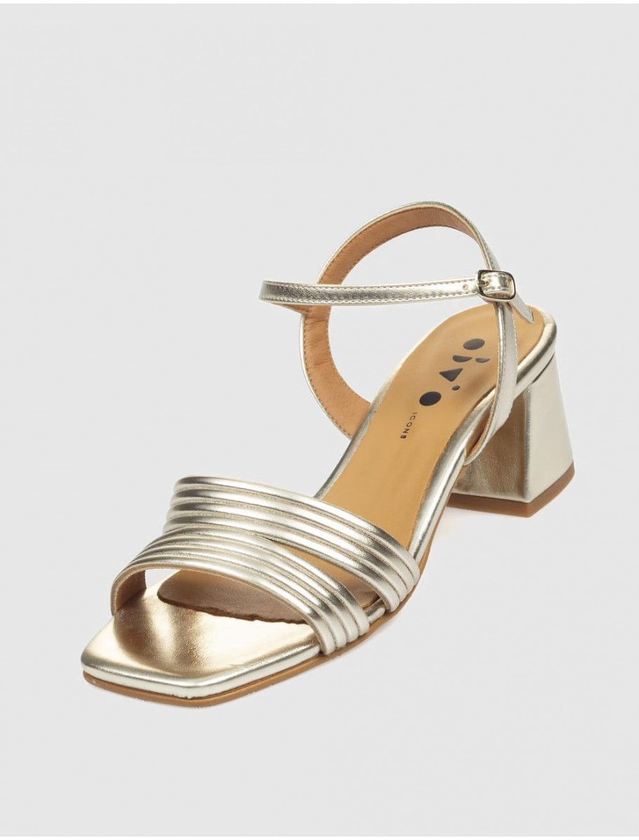 SANDALIA OBVIO SHOES LYRA PLATINO