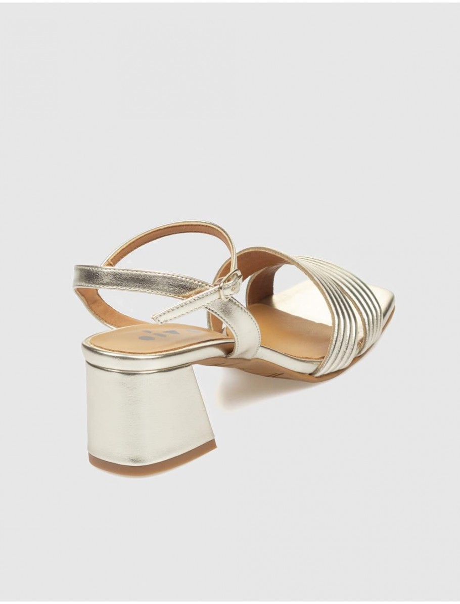 SANDALIA OBVIO SHOES LYRA PLATINO