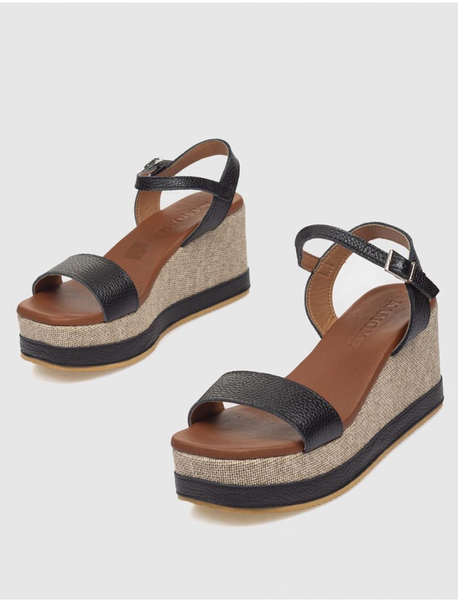 SANDALIA KAMOME ARA NEGRO