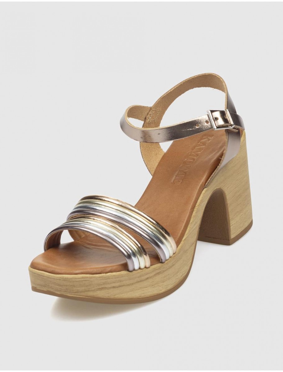 SANDALIA KAMOME ANTYA PLATINO