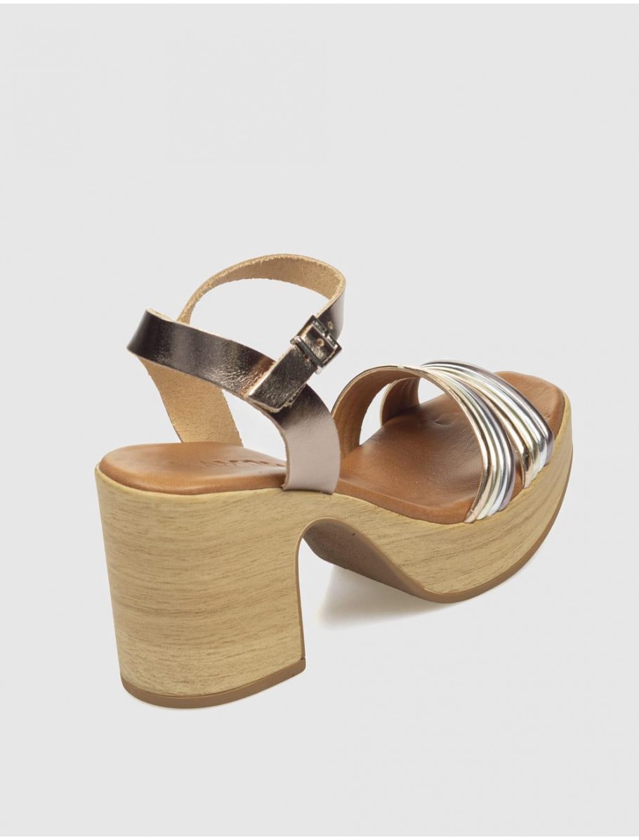 SANDALIA KAMOME ANTYA PLATINO