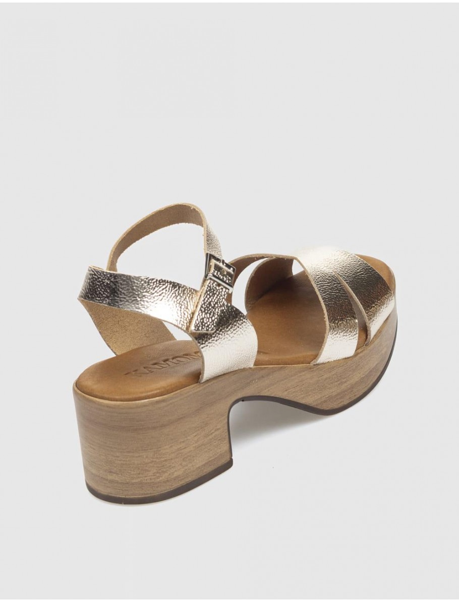 SANDALIA KAMOME TEVEL PLATINO