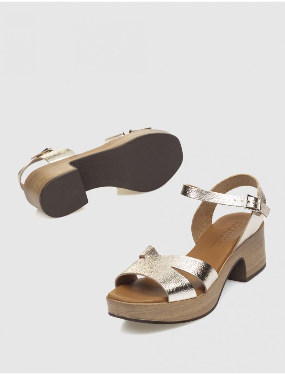 SANDALIA KAMOME TEVEL PLATINO