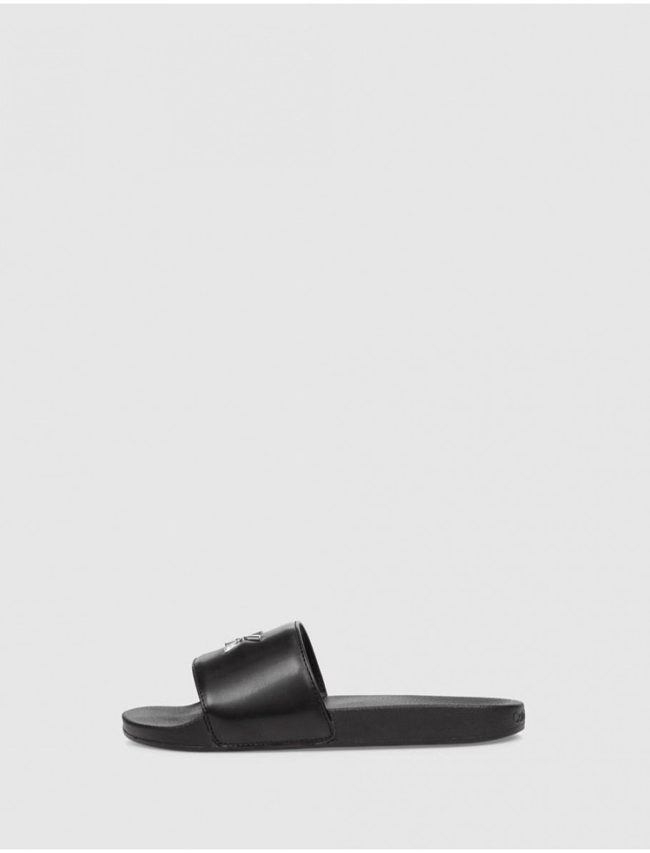 CHANCLA CALVIN KLEIN POOL SLIDE RELOCK NEGRO