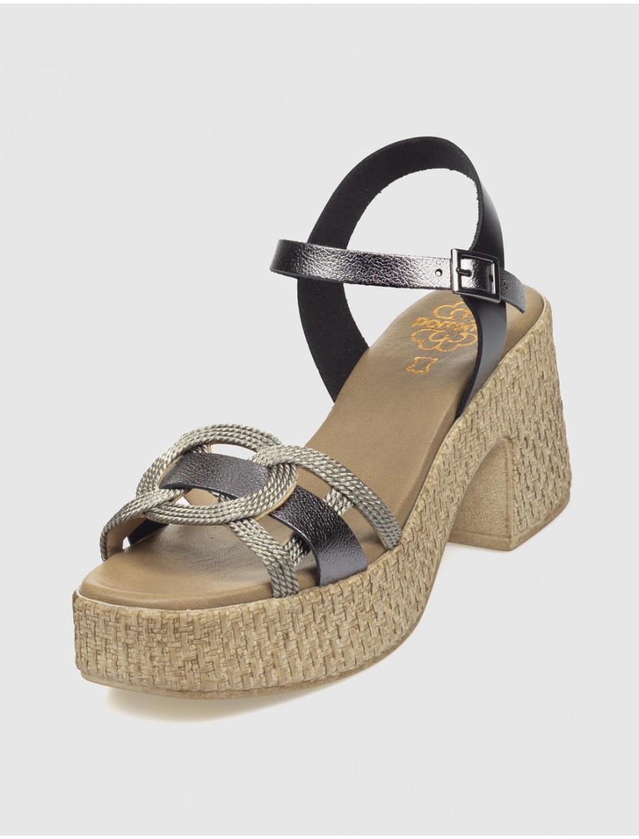 SANDALIA PORRONET 3061 NEGRO