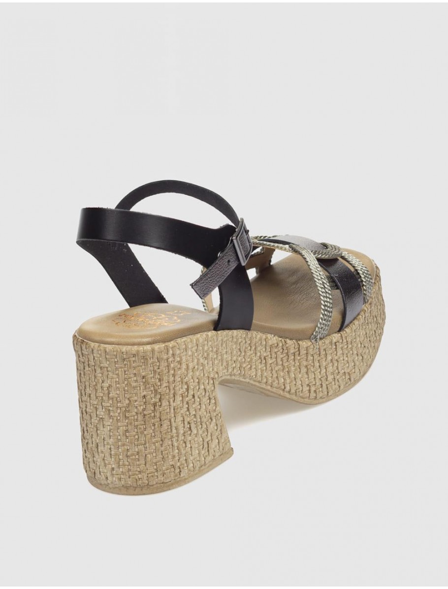 SANDALIA PORRONET 3061 NEGRO