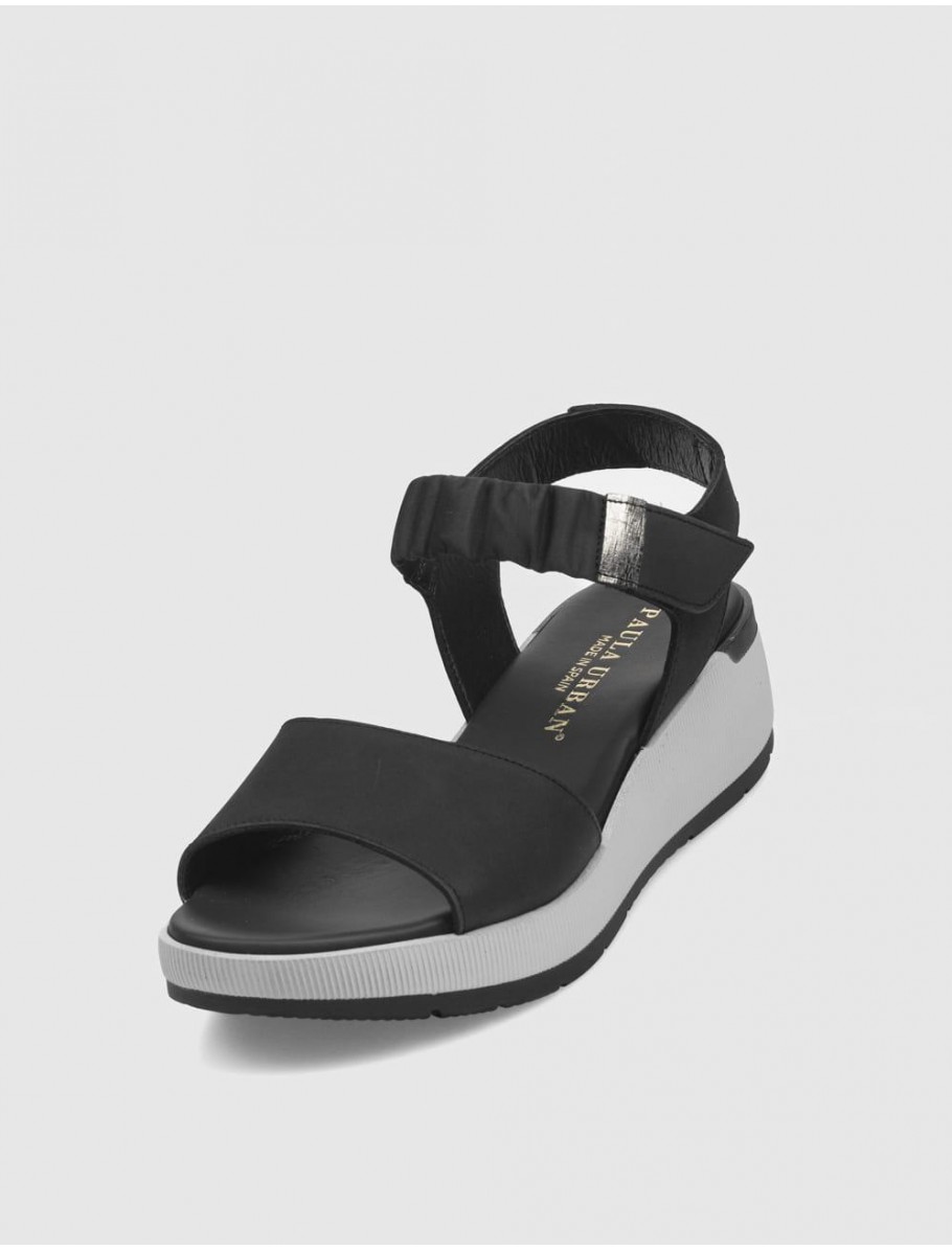 SANDALIA PAULA URBAN 8 216 NEGRO